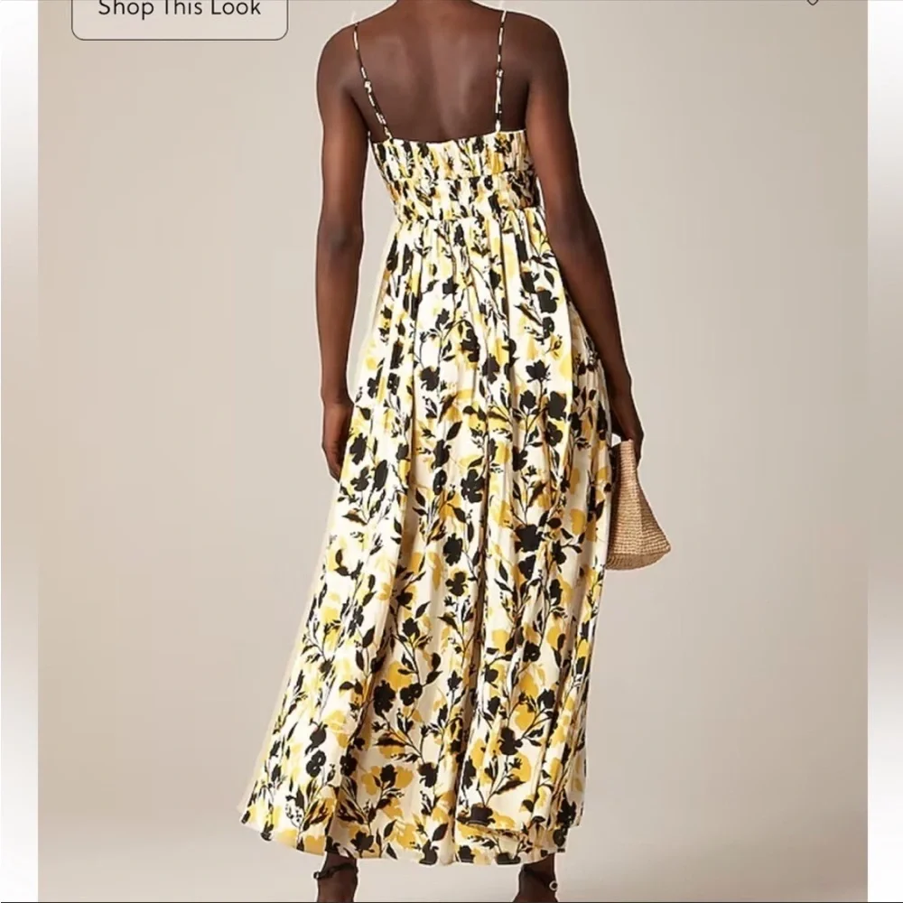 J.Crew Collection ruched maxi dress in luster georgette, size 2 - Picture 2 of 7
